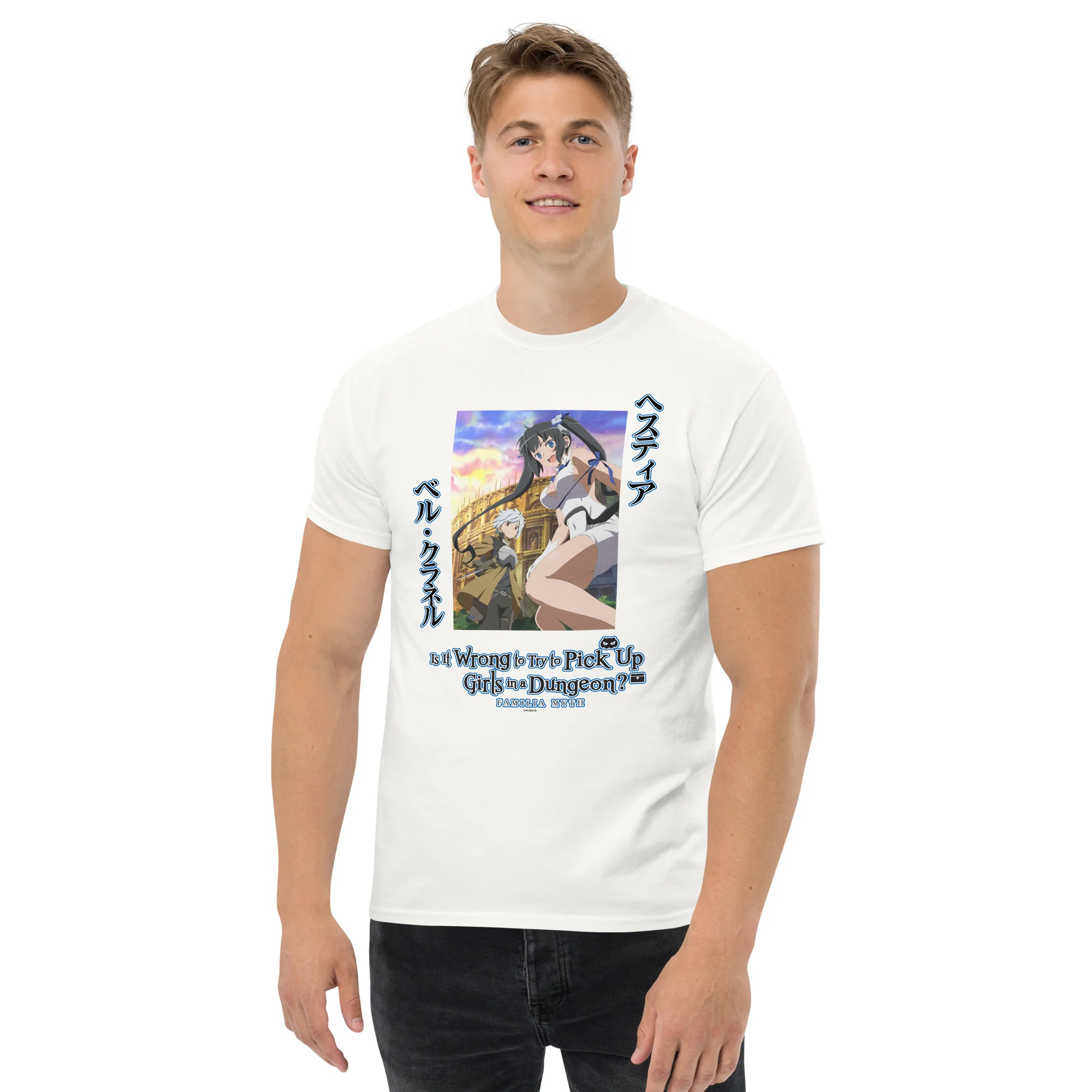 Is It Wrong to Try to Pick Up Girls in a Dungeon? - Familia Myth T-shirt - Image 3